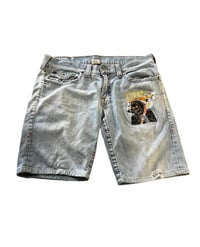 SINS SMOKING REAPER DENIM SHORTS 