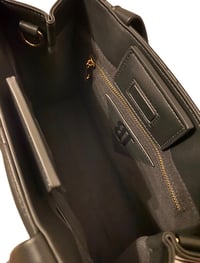 Image 4 of Black Triangle Tote & Pouch