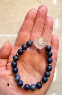 Image 6 of *new* LAPIS, QUARTZ + PYRITE bracelets