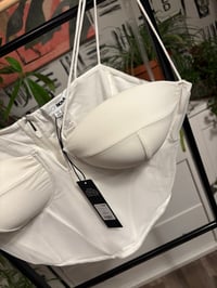 Image 2 of NWT white sheer bustier 