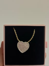 Image 1 of Large heart Rolex necklace 