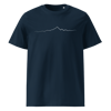 Monviso T-shirt in Cotone Organico Unisex blu navy / bianco PULSE