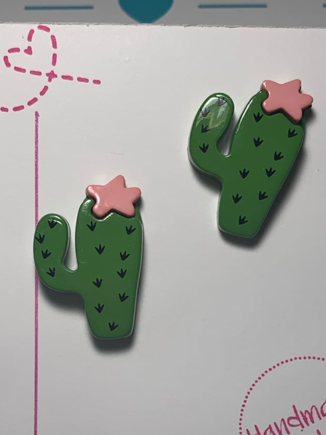 Cactus earrings