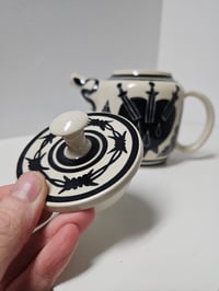 Image 6 of Teapot 5 - Horseshoe, Heart & Swords *SECONDS PIECE*