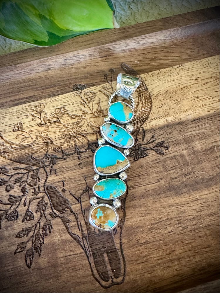 Image of Royston Stack Pendant 🩵