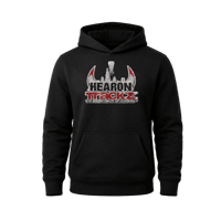 VINTAGE DIAMONDS STUDDED HEARONTRACKZ BULLY HOODIE 