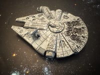 Image 12 of Star Wars X-Wing Millenium Falcon YT-1300 Freighter HAND PAINTED 14k 3D
