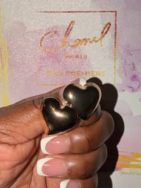 Gold Puffy ❤️Earrings 