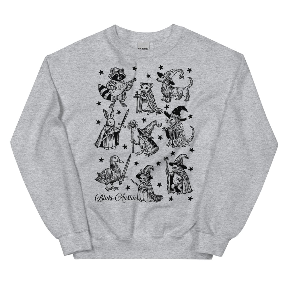 Image of Fantasy Animals crew neck sweatshirt