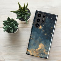 Image 1 of Celestial Night Sky Stars and Clouds Painting Tough case for Samsung®