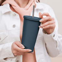 Image 7 of Insulated tumbler with a straw (Pray For Israel)