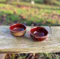 Image 1 of Table sauce pots with spoon recess