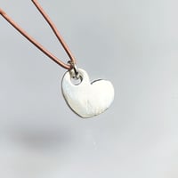 Image 1 of Fine Silver Heart Charm