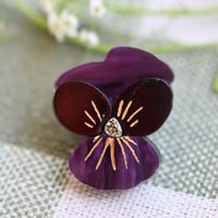 Image 1 of Viola Pin -, purple, wine. 
