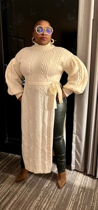 Image 1 of Long cream sweater 