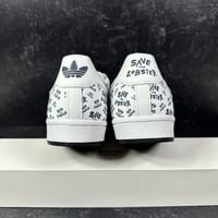 Image 4 of ADIDAS PHILIP COLBERT X SUPERSTAR SAVE THE LOBSTER WOMENS SHOES SIZE 7.5 WHITE BLACK RED NEW