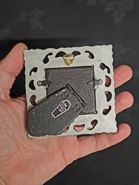 Image 3 of Ornate Square Black gothic preserved web - 2