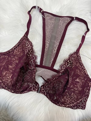 Image of Victoria’s Secret Purple Lace Bra - 34C