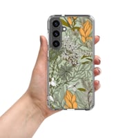 Image 5 of Art Nouveau Inspired Soft Multicolor Boho Floral Sketch Clear Case for Samsung®