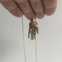 Image 2 of hand necklace with bee