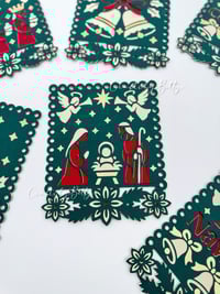 Image 1 of PAPEL PICADO NAVIDEÑO SVG BUNLDE / ARCHIVO DIGITAL 