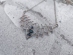 Blue stones necklace 