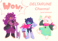 Image 3 of DELTARUNE Fun Gang Sticker Set
