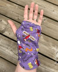 Image 18 of M-T-O Silk Lined Gloves Spooky Prints (Style Slouch Mini)