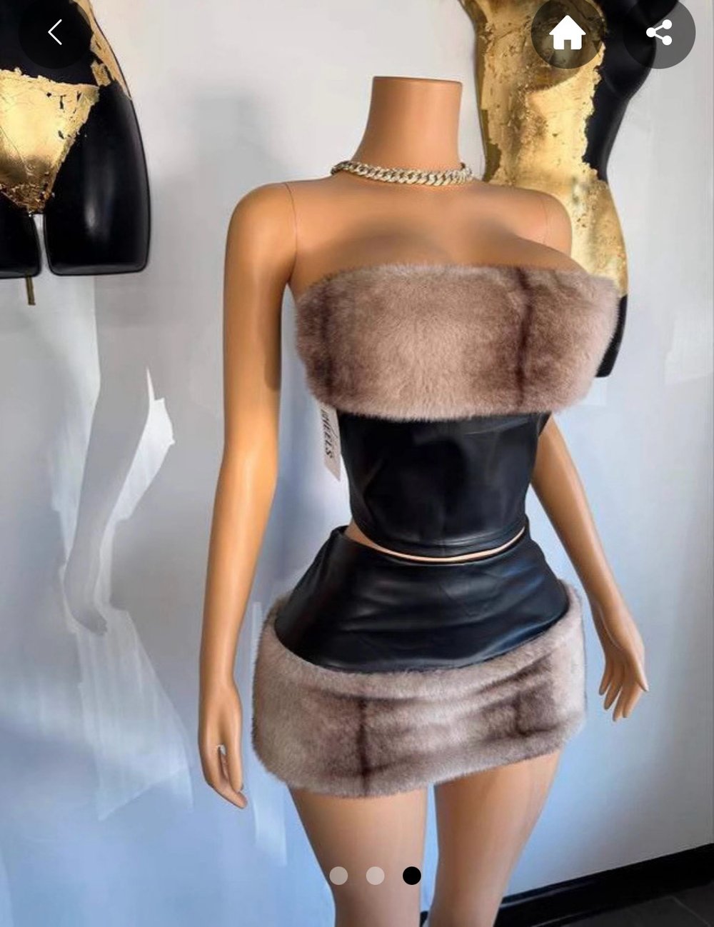 Image of Raw Edge Mini Dress