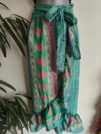Image 10 of Pasha Co ord set top and frill wrap skirt light jade
