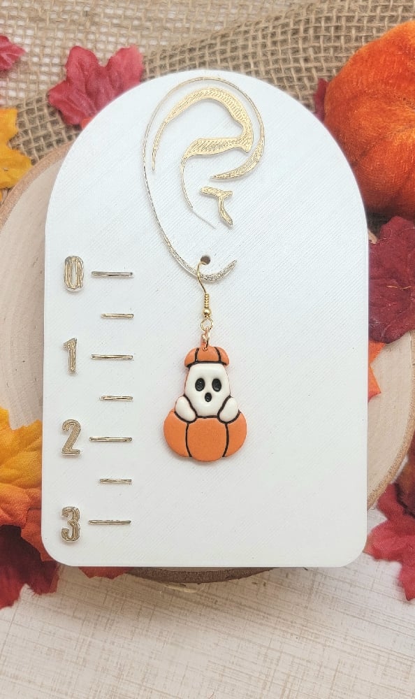 Image of Ghost Pumpkin Dangles