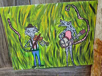 Image 5 of Possums Playing Music In Field 