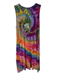 Image 6 of XXL Knit Pocket Tank Dress in Euphoria Spiral Ice Dye