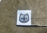 Image 3 of OLIVE GREEN DOGMONEY WASHED TEE 