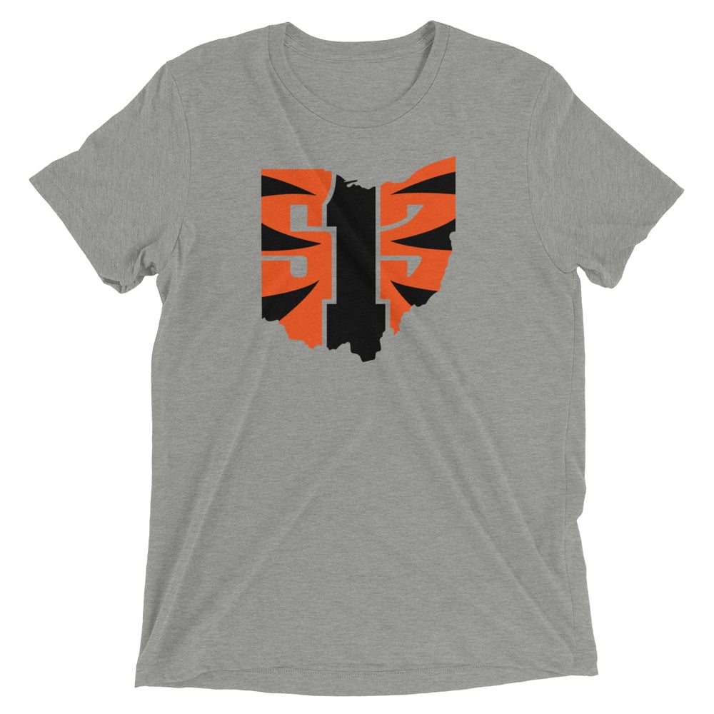 513 T-Shirt  Orange & Black 513 Area Code Cincinnati T-Shirt