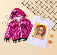 Image 2 of 2 piece shirt dress with jacket 