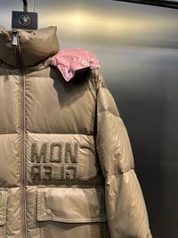 Image 2 of Mon Coat - Khaki/Pink