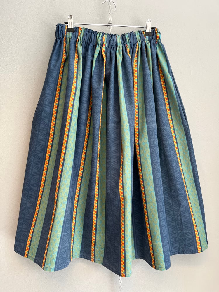 Image of Blue with stripes skirt (xs-xxl)