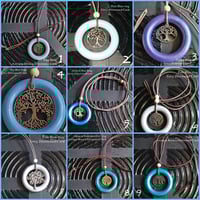Tree Charm, Wooden Ring Necklaces