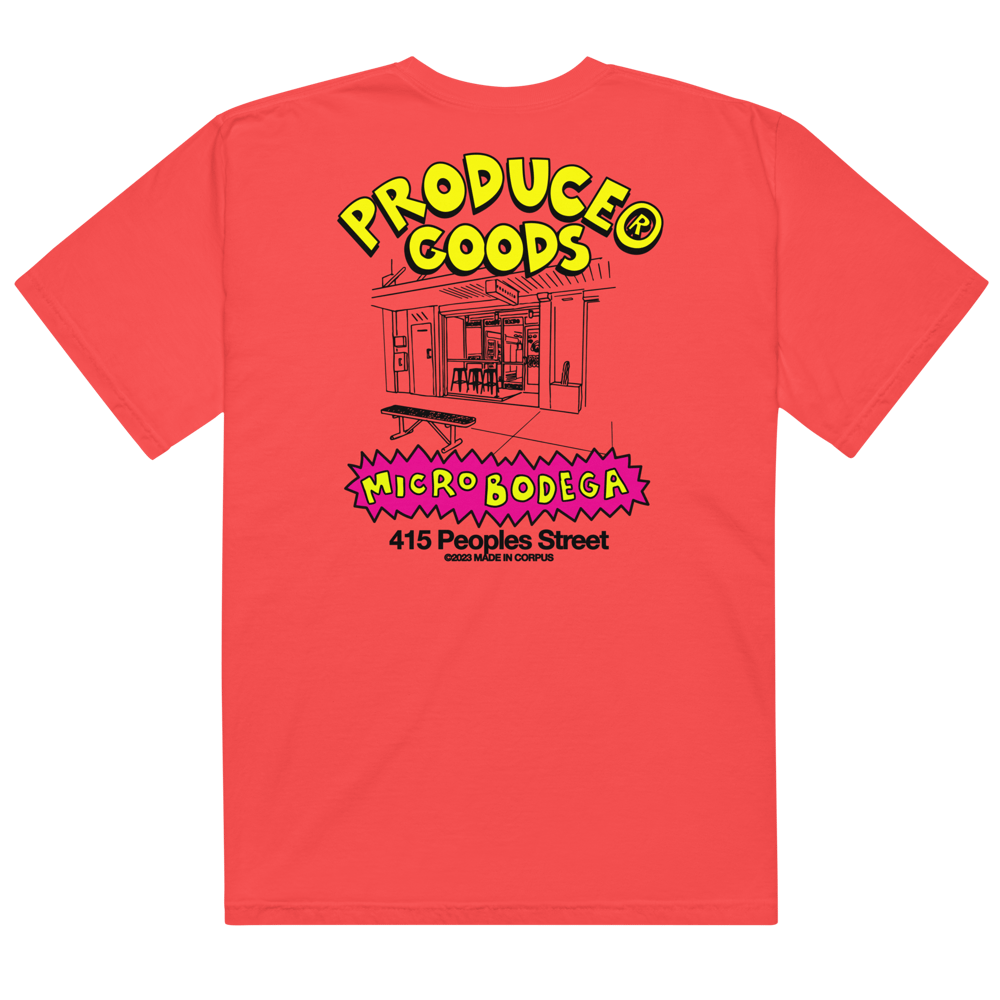 PRDC GOODS MICRO BODEGA "SHOP" garment-dyed heavyweight t-shirt