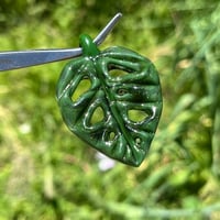 Image 3 of Sparkly Swiss Cheese Monstera Leaf