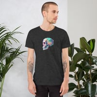 Image 17 of Colorful Neon Watercolor Skull Unisex t-shirt