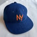 Image of KM Style NY Indigo Sashiko Ball Cap 001
