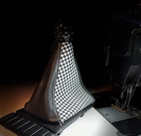 Image 2 of Houndstooth leather shift boot 
