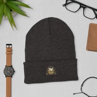 Image 4 of WASBY® Christian Cuffed Beanie | Embroidered Icon Logo | Faithwear Hat UK