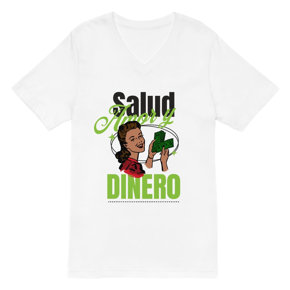Image of Salud, Amor, Y Dinero V-Neck T-Shirt