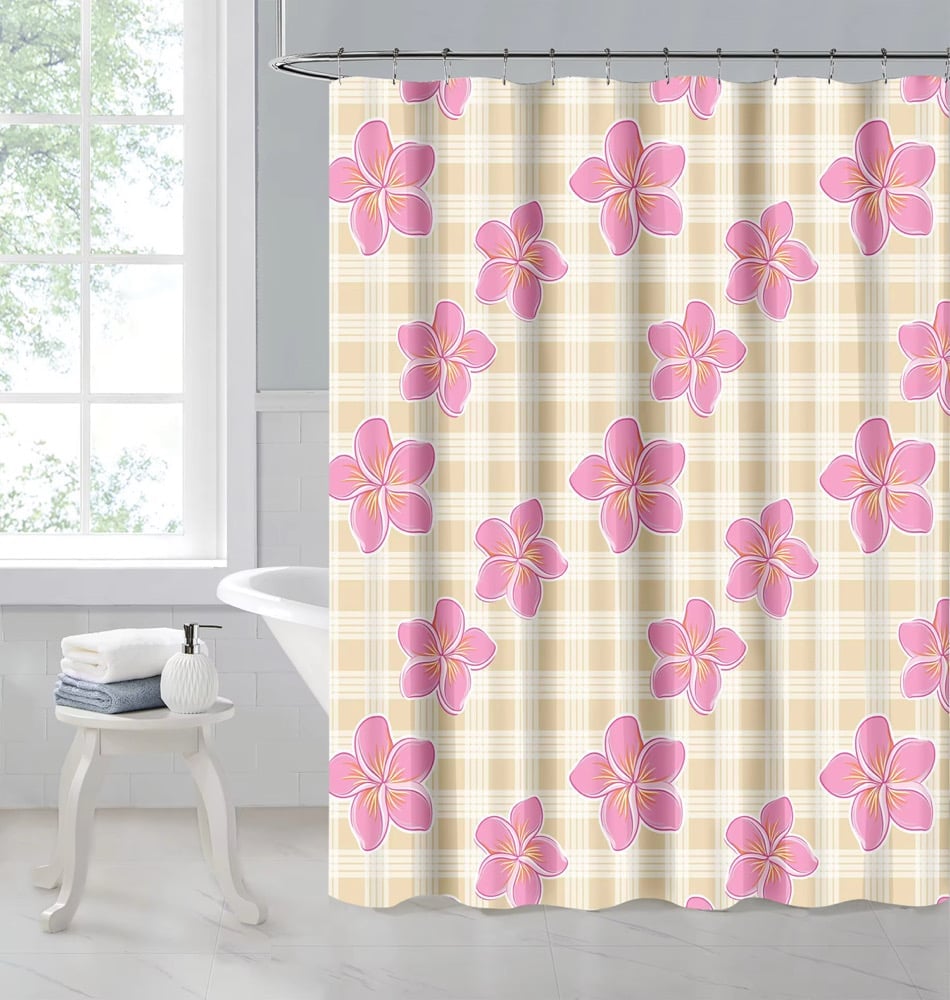 Image of Plumeria HunnyGirl Shower Curtain
