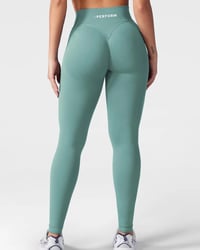 Image 3 of Sculpt Leggings- Green