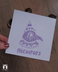 Image 5 of 'Crow Friend' Lino Printed Festive Card