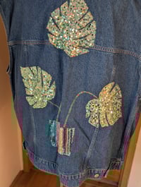 Image 2 of Sequin oversized denim vests